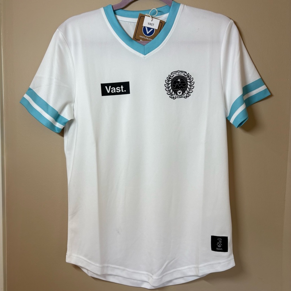 Vast White and Blue Men's Jersey, Small, New With Tags